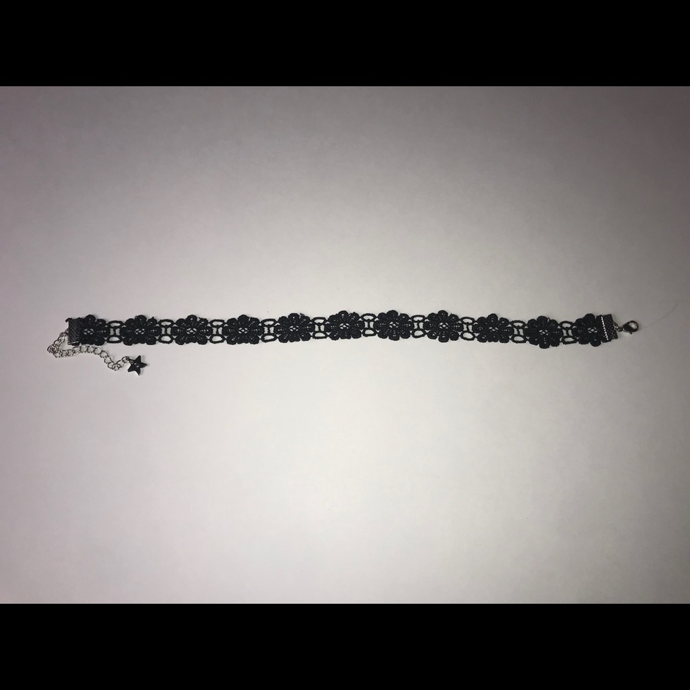 Black Flower Choker